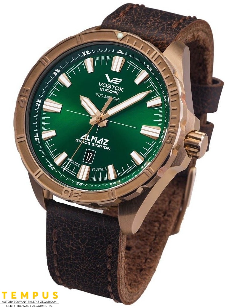 Zegarek sportowy męski Vostok Europe ALMAZ SPACE STATION NH35A-320O265 - Zegarki VOSTOK EUROPE