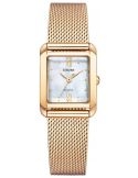 Zegarek klasyczny, elegancki damski Citizen Lady Square Set EW5593-64D na bransolecie