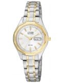Zegarek klasyczny damski Citizen ELEGANCE EW3144-51AE na bransolecie