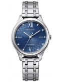 Zegarek klasyczny, elegancki damski Citizen Classic Lady Elegance EM0500-73L Crystals na bransolecie