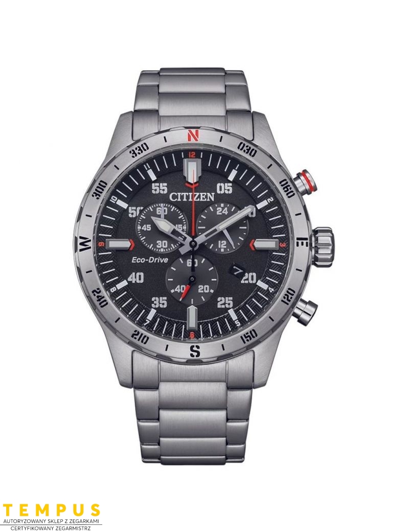 Zegarek sportowy męski CITIZEN Sporting Chronograph AT2520-89E na bransolecie Zegarek sportowy męski CITIZEN Sporting Chronograph AT2520-89E na bransolecie