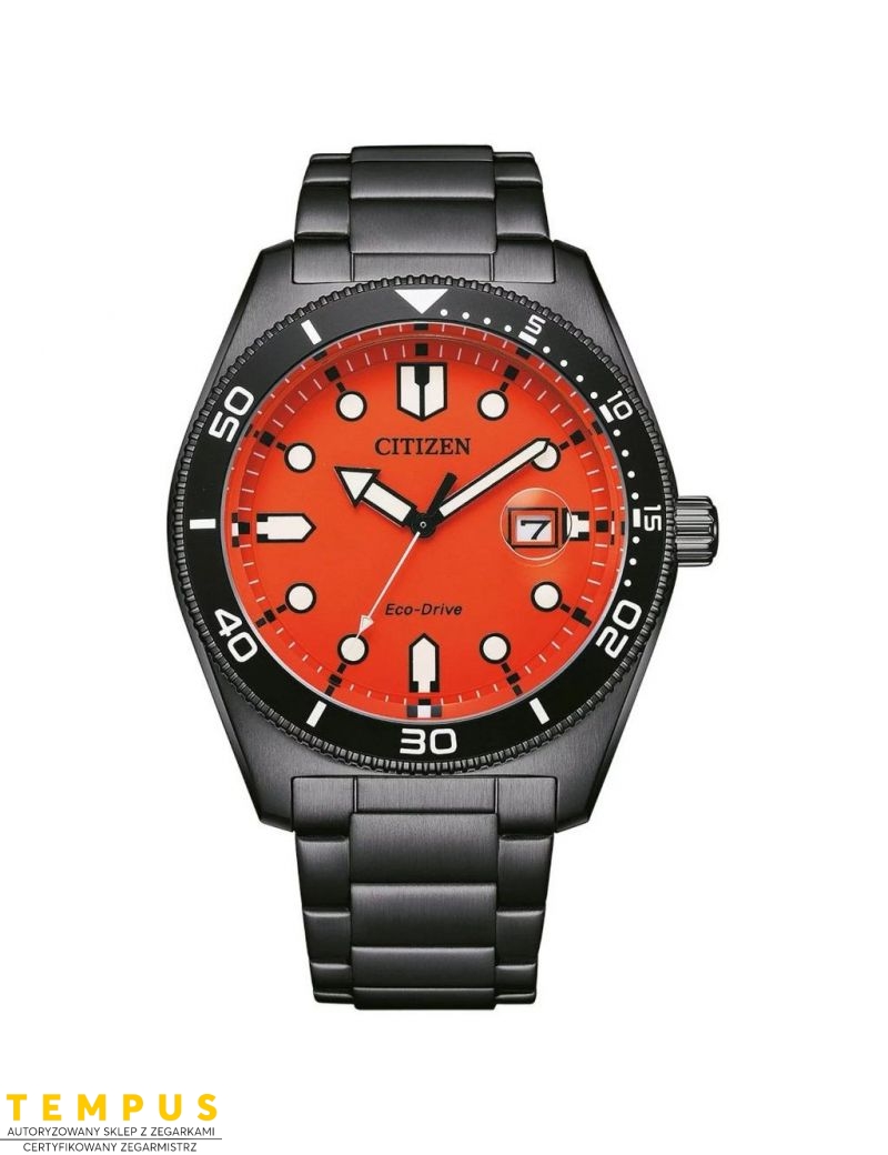 Zegarek sportowy męski CITIZEN Eco-Drive Marine Sporty AW1765-88X na bransolecie Zegarek sportowy męski CITIZEN Eco-Drive Marine Sporty AW1765-88X na bransolecie