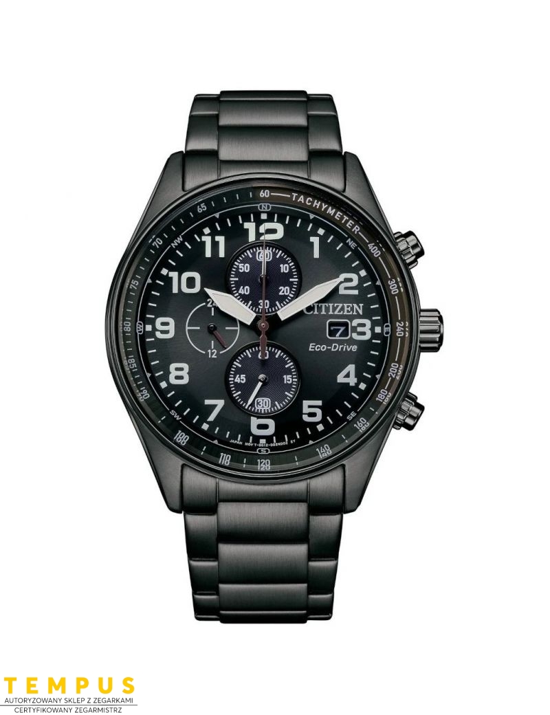 Zegarek casual męski CITIZEN Eco-Drive Urban Chronograph CA0775-79E na bransolecie Zegarek casual męski CITIZEN Eco-Drive Urban Chronograph CA0775-79E na bransolecie