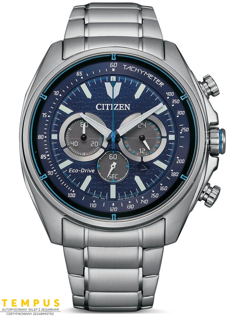 Zegarek sportowy męski Citizen Racer Chronograph CA4560-81L na bransolecie Zegarek sportowy męski Citizen Racer Chronograph CA4560-81L na bransolecie