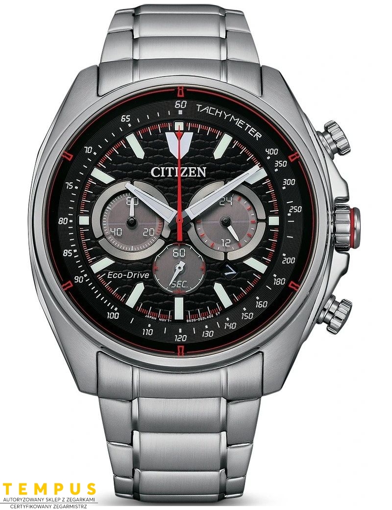 Zegarek sportowy męski Citizen Racer Chronograph CA4561-89E na bransolecie