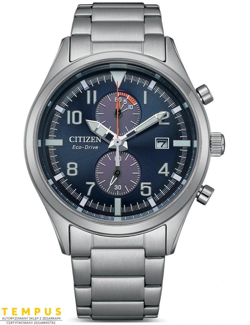 Zegarek casual męski Citizen Mariner Chronograph CA7028-81L na bransolecie Zegarek casual męski Citizen Mariner Chronograph CA7028-81L na bransolecie