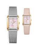 Zegarek klasyczny, elegancki damski Citizen Lady Square Set EW5596-66X na bransolecie