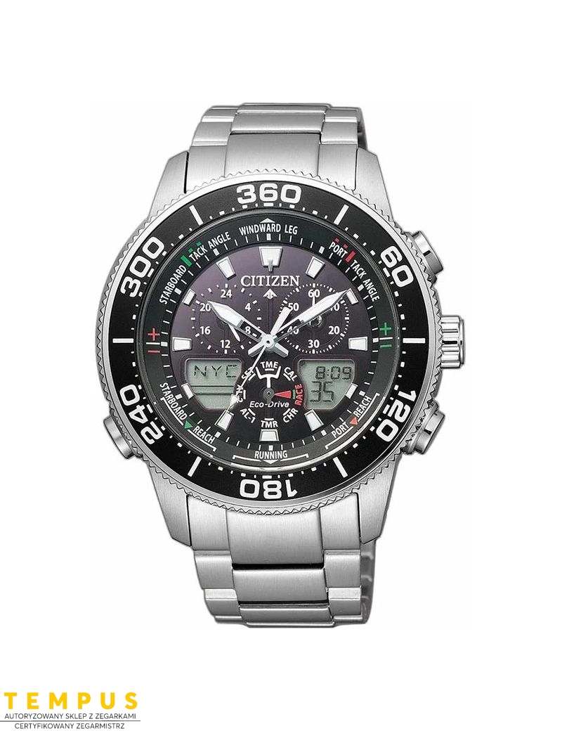 Zegarek sportowy męski Citizen Promaster Marine Yacht JR4060-88E na bransolecie Zegarek sportowy męski Citizen Promaster Marine Yacht JR4060-88E na bransolecie