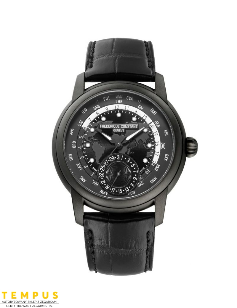 Frederique Constant Classics Worldtimer Manufacture Globetrotter Limited Edition FC-718BAWM4TH6 - Zegarki FREDERIQUE CONSTANT