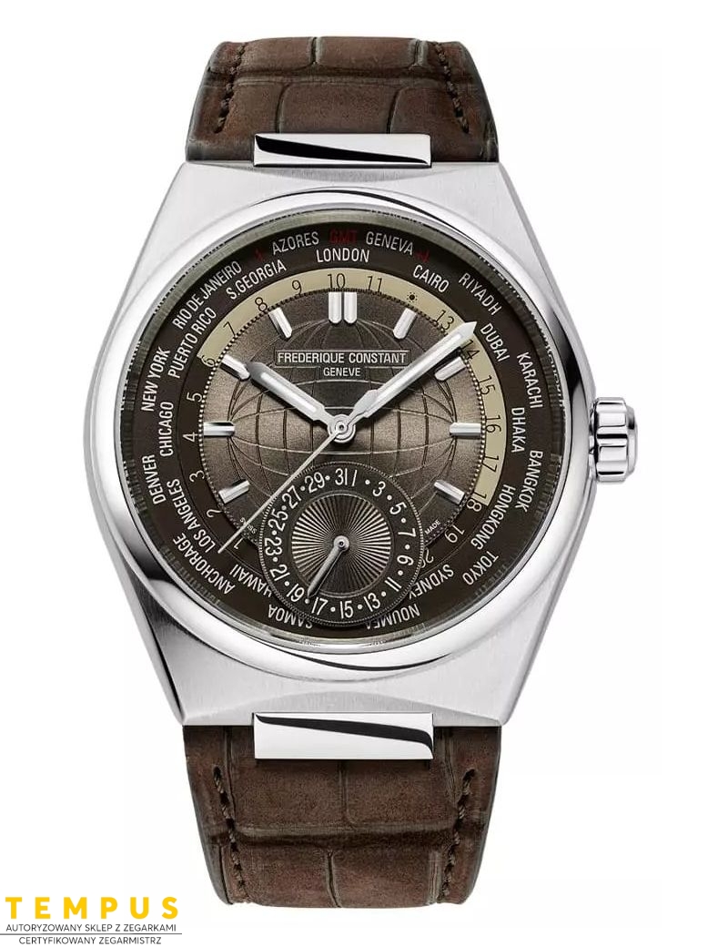 Frederique Constant HIGHLIFE WORLDTIMER Manufacture FC-718C4NH6 - Zegarki FREDERIQUE CONSTANT