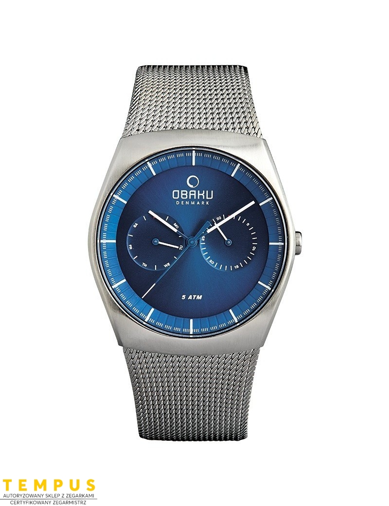 Zegarek klasyczny męski Obaku Denmark V176GMCLMC - Zegarki OBAKU Zegarek klasyczny męski Obaku Denmark V176GMCLMC - Zegarki OBAKU