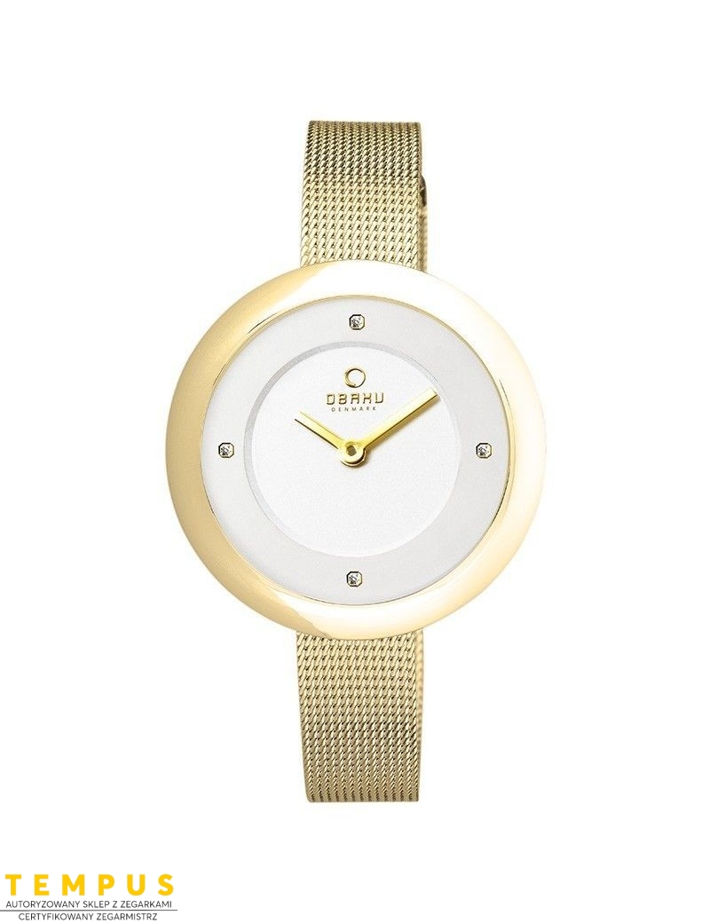Zegarek klasyczny damski Obaku Denmark V162LXGIMG - Zegarki OBAKU Zegarek klasyczny damski Obaku Denmark V162LXGIMG - Zegarki OBAKU