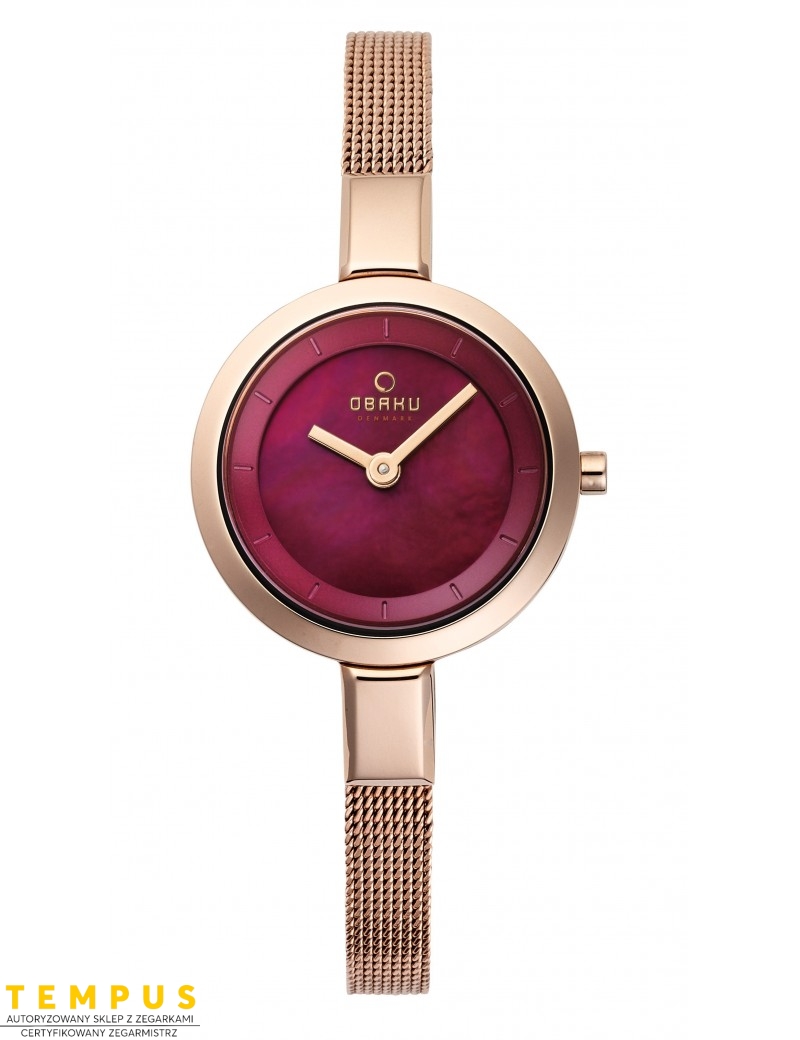 Zegarek klasyczny damski Obaku Denmark V129LVQMV - Zegarki OBAKU