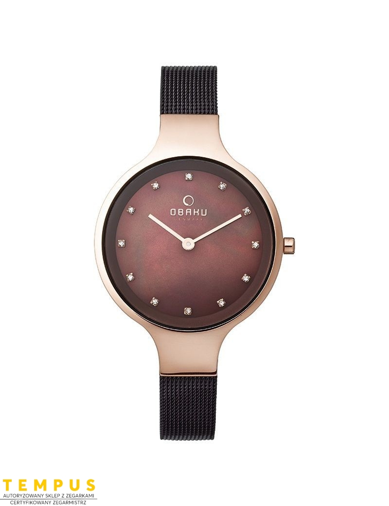 Zegarek klasyczny damski Obaku Denmark V173LXVNMN - Zegarki OBAKU Zegarek klasyczny damski Obaku Denmark V173LXVNMN - Zegarki OBAKU