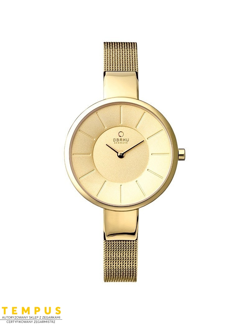Zegarek klasyczny damski Obaku Denmark V149LGGMG1 - Zegarki OBAKU Zegarek klasyczny damski Obaku Denmark V149LGGMG1 - Zegarki OBAKU
