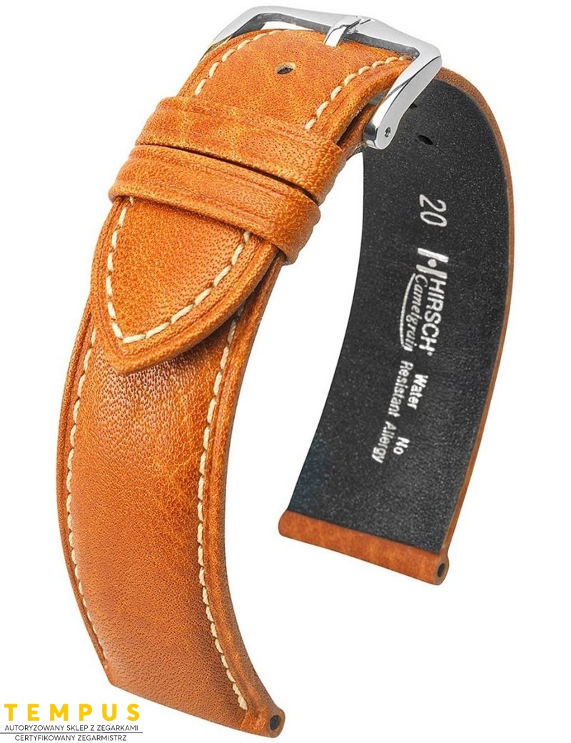 Pasek HIRSCH Camelgrain Pro Skin L 01009010-2-18 skórzany 18 mm - HIRSCH - paski do zegarków Pasek HIRSCH Camelgrain Pro Skin L 01009010-2-18 skórzany 18 mm - HIRSCH - paski do zegarków