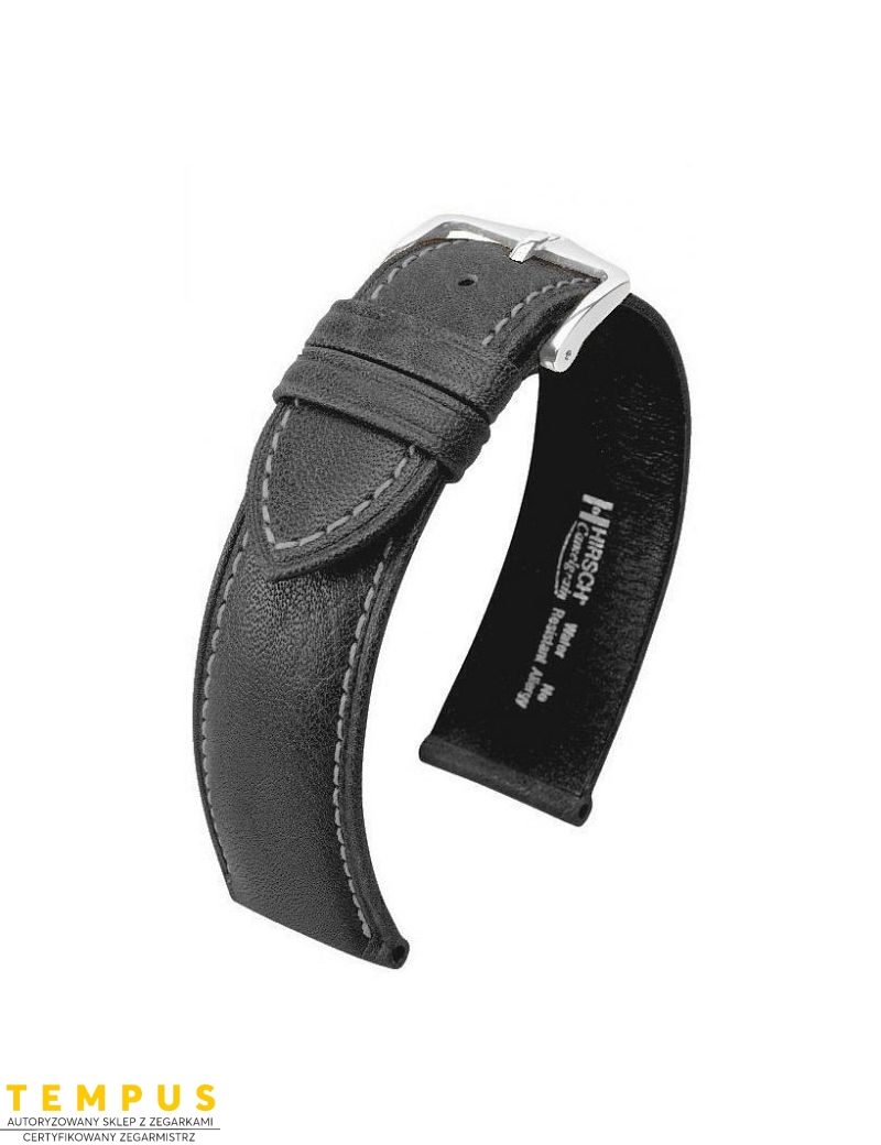 Pasek HIRSCH Camelgrain Pro Skin L 01009050-2-18 skórzany 18 mm - HIRSCH - paski do zegarków