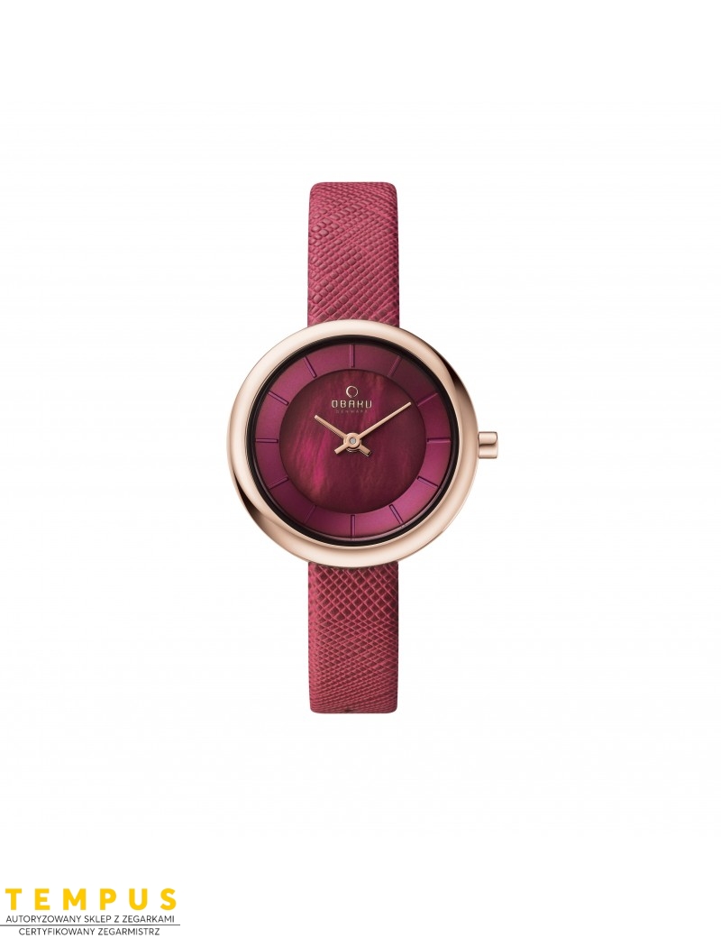 Zegarek klasyczny damski Obaku Denmark V146LVQRD - Zegarki OBAKU Zegarek klasyczny damski Obaku Denmark V146LVQRD - Zegarki OBAKU