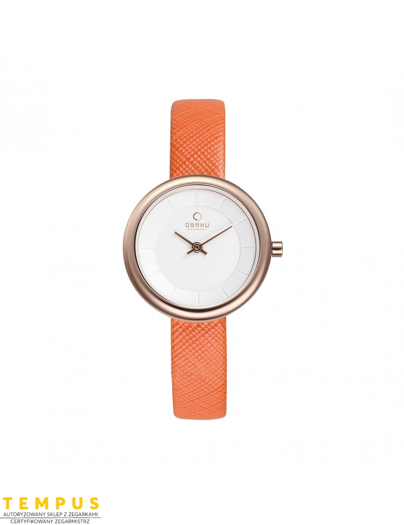 Zegarek klasyczny damski Obaku Denmark V146LVIRO - Zegarki OBAKU Zegarek klasyczny damski Obaku Denmark V146LVIRO - Zegarki OBAKU
