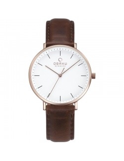 Zegarek klasyczny damski Obaku Denmark V186LXVWRN - Zegarki OBAKU
