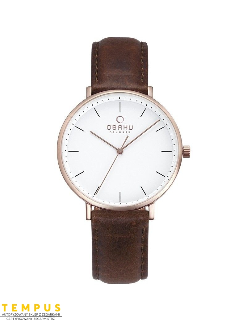 Zegarek klasyczny damski Obaku Denmark V186LXVWRN - Zegarki OBAKU Zegarek klasyczny damski Obaku Denmark V186LXVWRN - Zegarki OBAKU