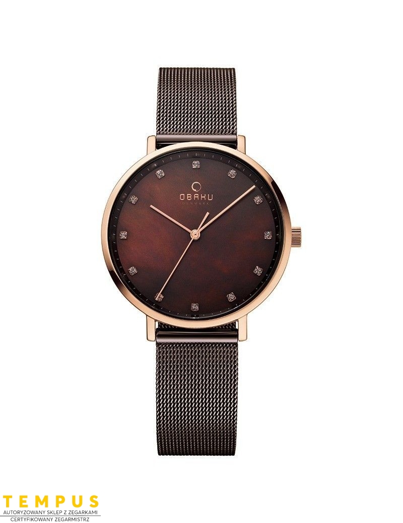 Zegarek klasyczny damski Obaku Denmark V186LXVNMN - Zegarki OBAKU Zegarek klasyczny damski Obaku Denmark V186LXVNMN - Zegarki OBAKU