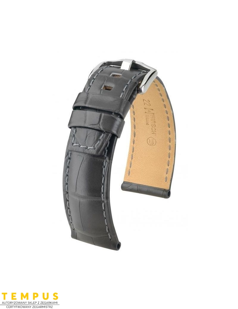 Pasek HIRSCH Tritone Alligator L 08607039-2-24 ze skóry krokodyla 24 mm - HIRSCH - paski do zegarków Pasek HIRSCH Tritone Alligator L 08607039-2-24 ze skóry krokodyla 24 mm - HIRSCH - paski do zegarków