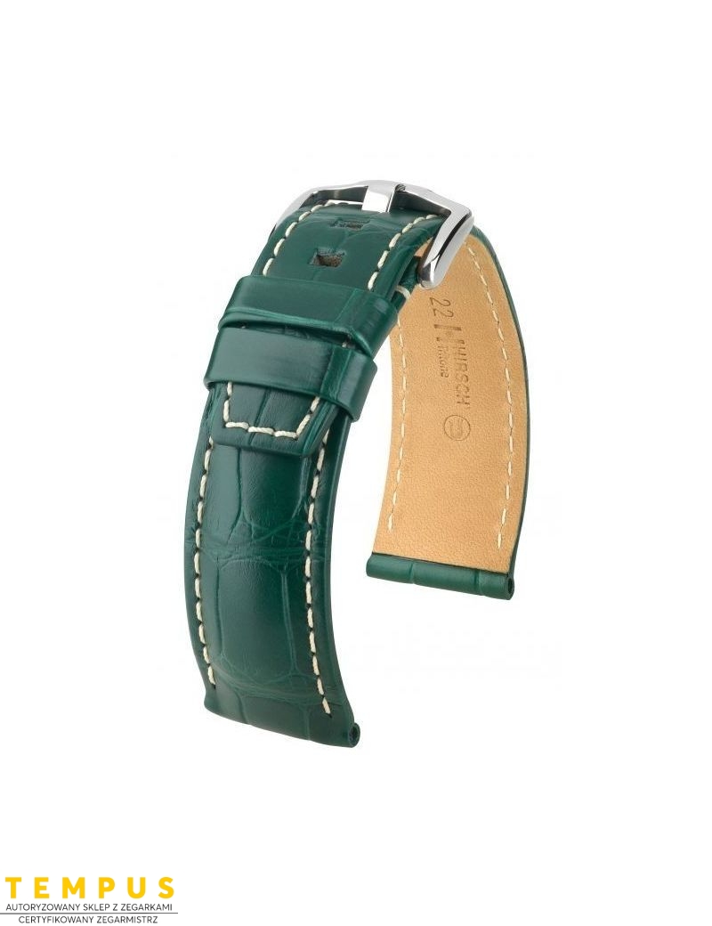 Pasek HIRSCH Tritone Alligator L 08607048-2-24 ze skóry krokodyla 24 mm - HIRSCH - paski do zegarków Pasek HIRSCH Tritone Alligator L 08607048-2-24 ze skóry krokodyla 24 mm - HIRSCH - paski do zegarków