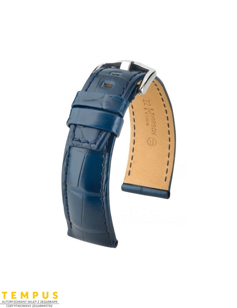 Pasek HIRSCH Tritone Alligator L 08607089-2-24 ze skóry krokodyla 24 mm - HIRSCH - paski do zegarków Pasek HIRSCH Tritone Alligator L 08607089-2-24 ze skóry krokodyla 24 mm - HIRSCH - paski do zegarków