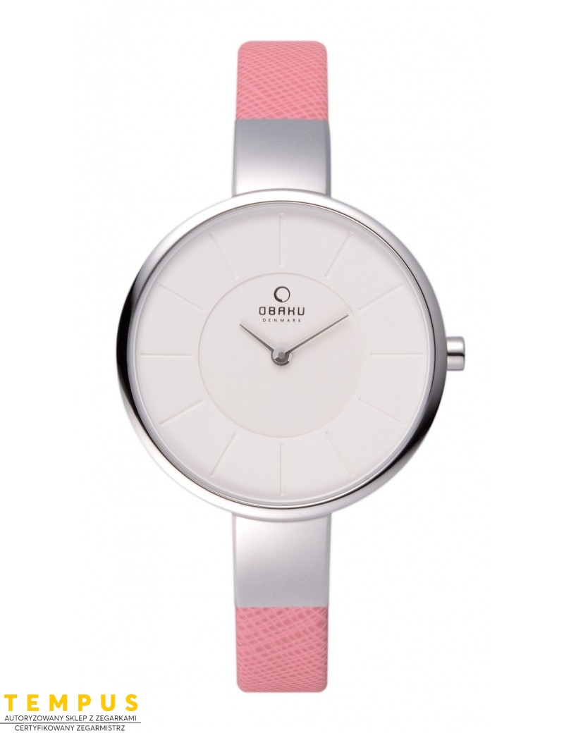 Zegarek klasyczny damski Obaku Denmark V149LCIRP - Zegarki OBAKU Zegarek klasyczny damski Obaku Denmark V149LCIRP - Zegarki OBAKU