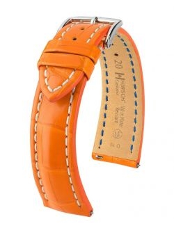 Pasek HIRSCH Capitano L 05107076-2-22 ze skóry krokodyla 22 mm 100m-WR