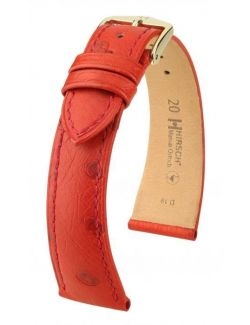 Pasek HIRSCH Massai Ostrich L 04262020-1-18 ze skóry strusia 18 mm