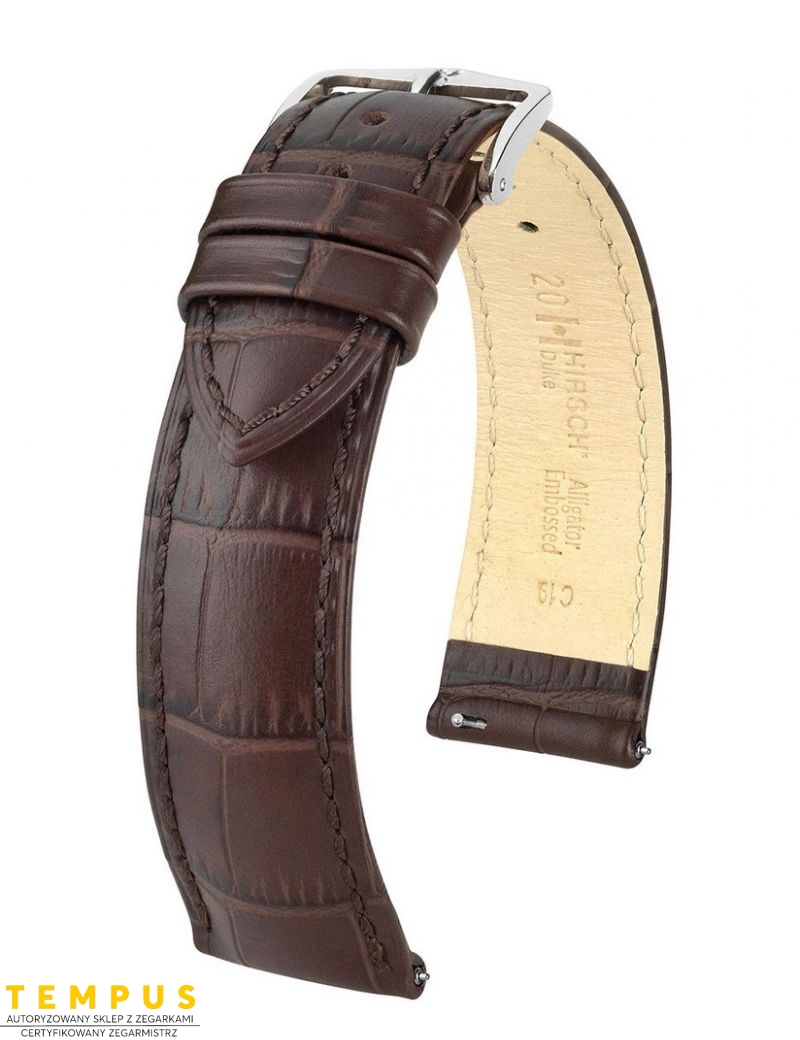 Pasek HIRSCH Duke L 01028010-2-20 skórzany 20 mm - HIRSCH - paski do zegarków