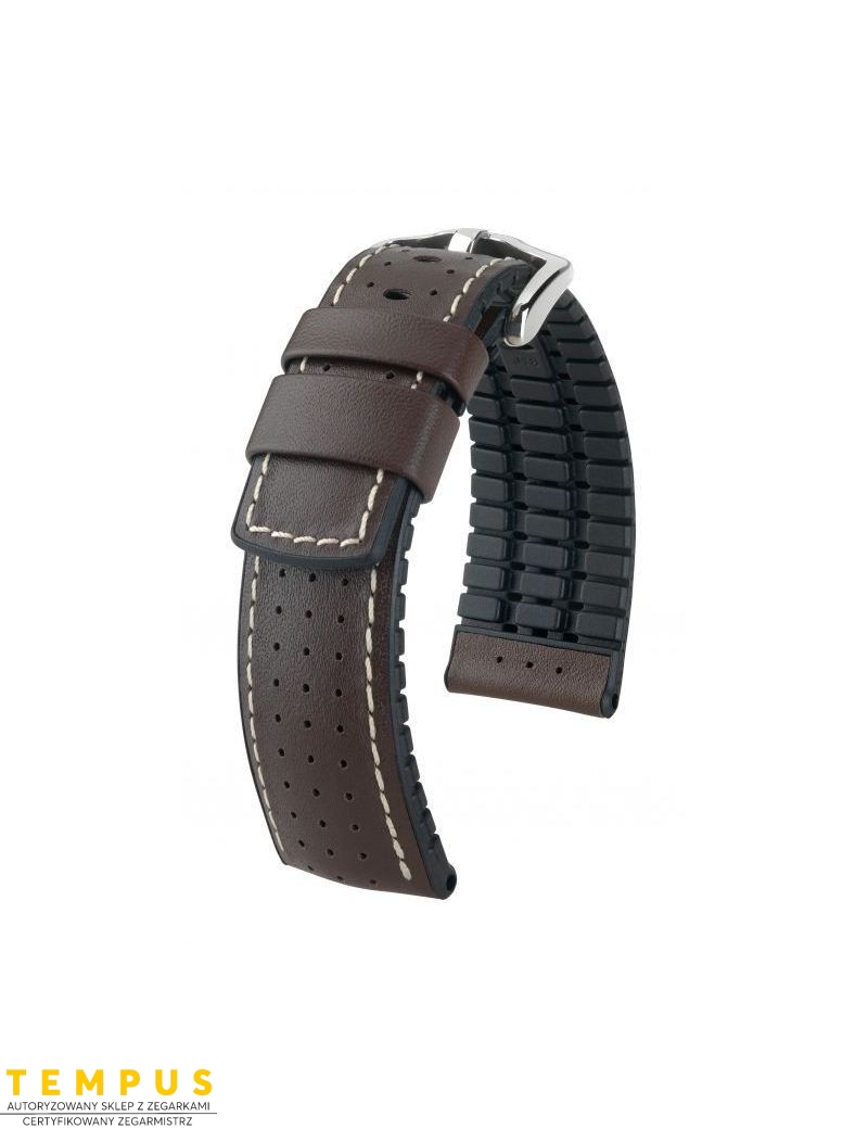 Pasek HIRSCH Tiger L 0915075010-2-18 skórzano kauczukowy 18 mm - HIRSCH - paski do zegarków Pasek HIRSCH Tiger L 0915075010-2-18 skórzano kauczukowy 18 mm - HIRSCH - paski do zegarków