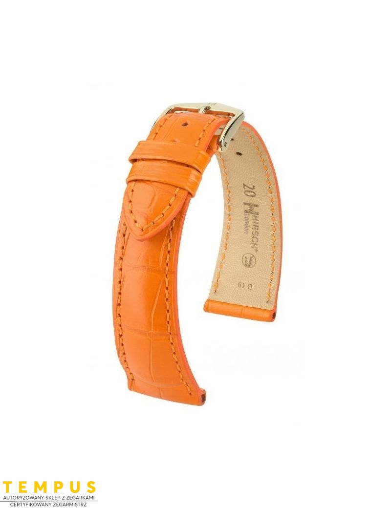 Pasek HIRSCH London L 04207076-1-20 ze skóry krokodyla 20 mm - HIRSCH - paski do zegarków Pasek HIRSCH London L 04207076-1-20 ze skóry krokodyla 20 mm - HIRSCH - paski do zegarków