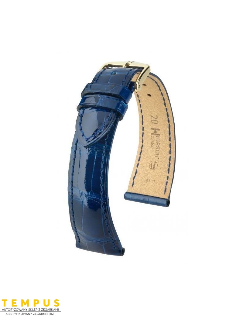 Pasek HIRSCH London L 04207080-1-20 ze skóry krokodyla 20 mm - HIRSCH - paski do zegarków Pasek HIRSCH London L 04207080-1-20 ze skóry krokodyla 20 mm - HIRSCH - paski do zegarków