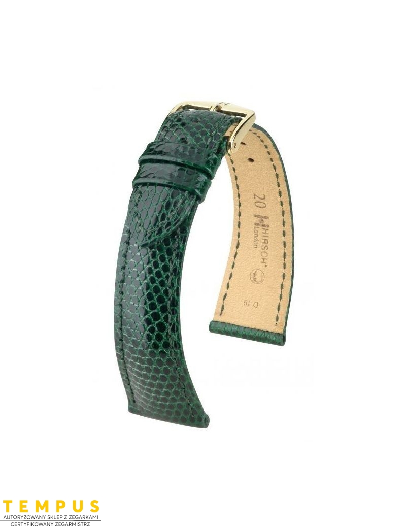 Pasek HIRSCH London L 04266040-1-19 ze skóry jaszczurki 19 mm - HIRSCH - paski do zegarków Pasek HIRSCH London L 04266040-1-19 ze skóry jaszczurki 19 mm - HIRSCH - paski do zegarków
