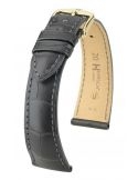 Pasek HIRSCH London L 04307039-1-22 ze skóry krokodyla 22 mm - HIRSCH - paski do zegarków