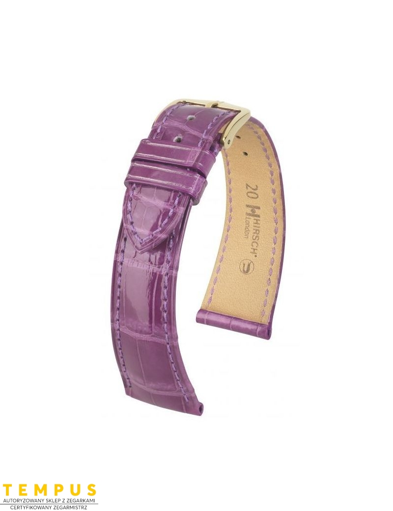 Pasek HIRSCH London L 04307087-1-18 ze skóry krokodyla 18 mm - HIRSCH - paski do zegarków Pasek HIRSCH London L 04307087-1-18 ze skóry krokodyla 18 mm - HIRSCH - paski do zegarków