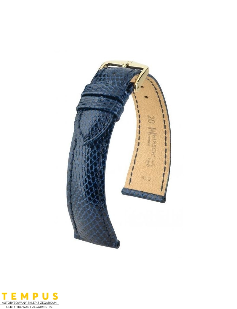 Pasek HIRSCH London L 04366080-1-18 ze skóry jaszczurki 18 mm - HIRSCH - paski do zegarków Pasek HIRSCH London L 04366080-1-18 ze skóry jaszczurki 18 mm - HIRSCH - paski do zegarków