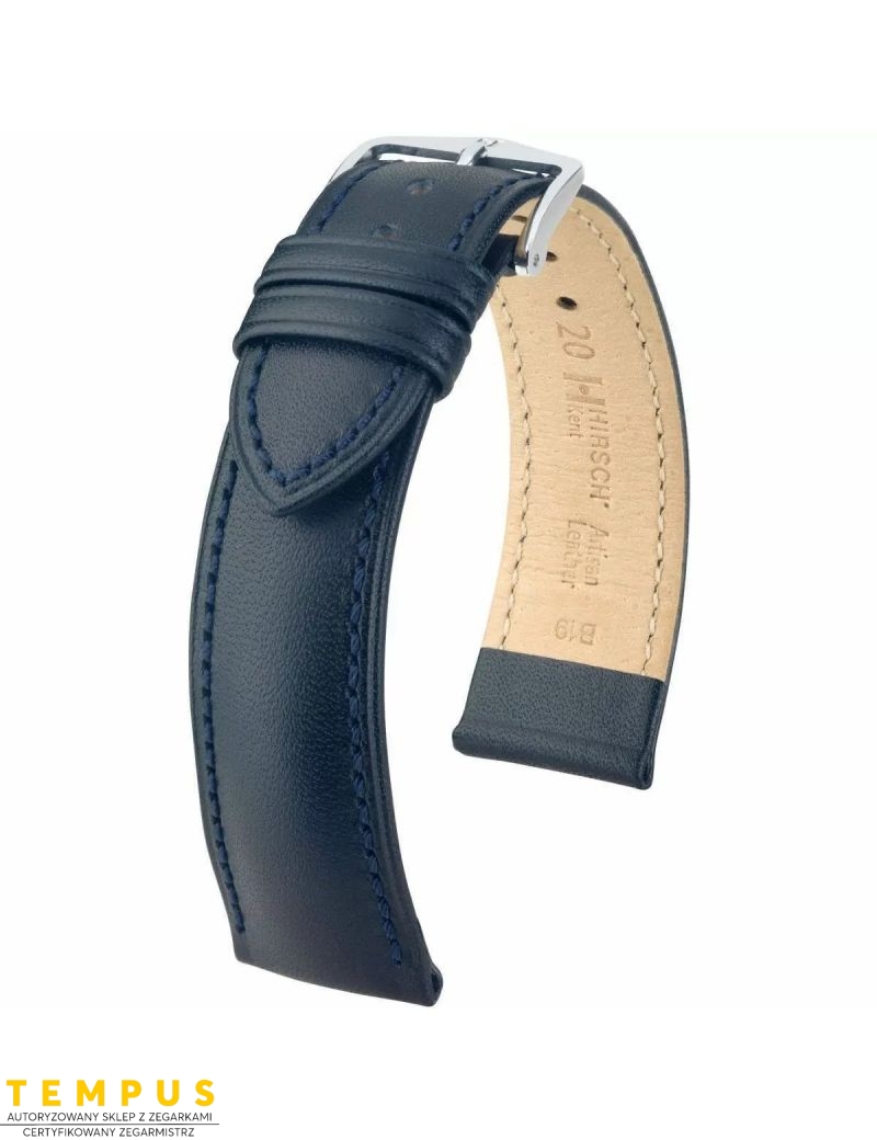 Pasek HIRSCH Kent Artisan Leather M 01002180-2-14 skórzany 14 mm - HIRSCH - paski do zegarków