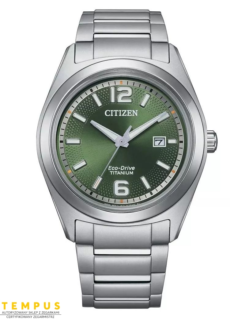 Zegarek casual męski Citizen Super Titanium AW1641-81X Eco-Drive 42 mm na bransolecie