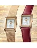 Zegarek klasyczny, elegancki damski Citizen Lady Square Set EW5593-64D na bransolecie