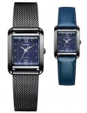 Zegarek klasyczny, elegancki damski Citizen Lady Square Set EW5597-63L na bransolecie