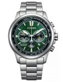 Zegarek sportowy męski Citizen Racer Chronograph Super Titanium CA4570-88X Green na bransolecie