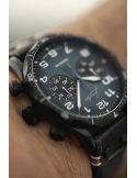 Junghans Meister Pilot Chronoscope Navy BlueLimited To 300 Pcs. Worldwide 27/3396.00 - Zegarki JUNGHANS