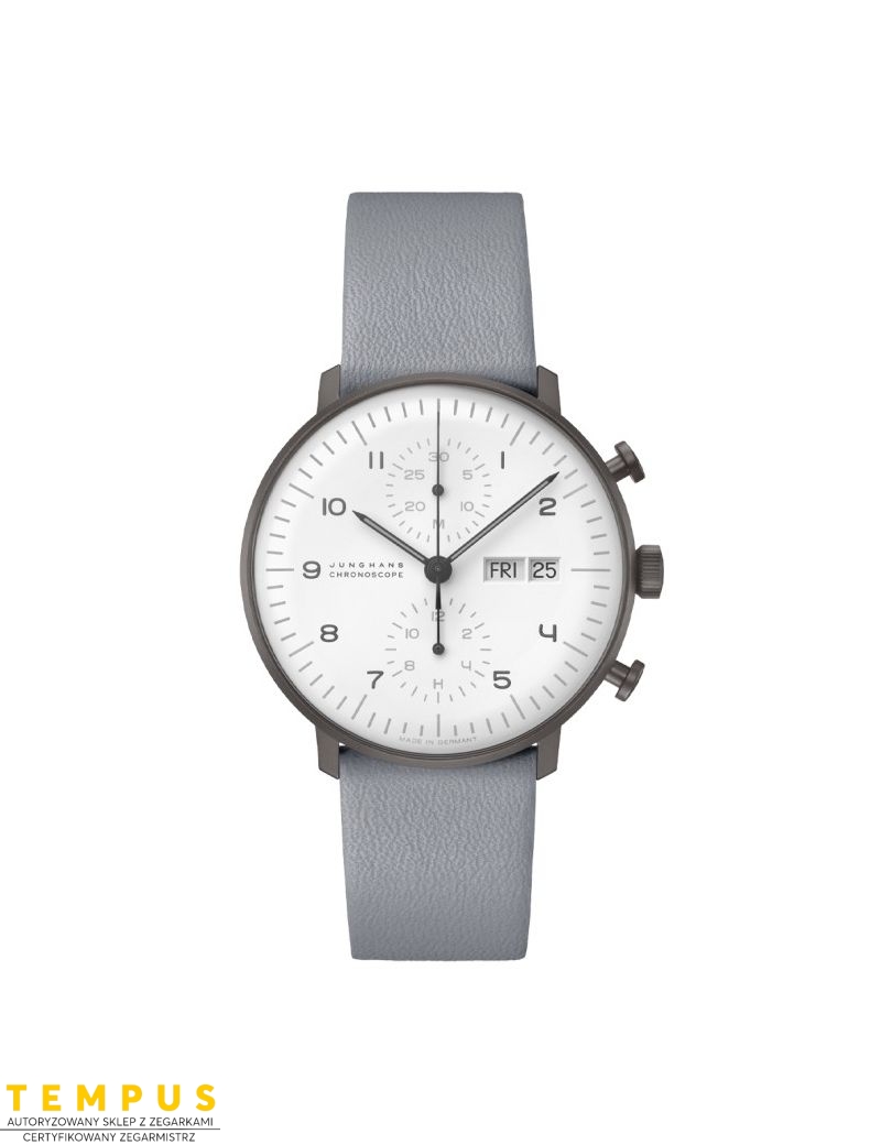 Junghans Max Bill Chronoscope Engl. Day 27/4008.03 - Zegarki JUNGHANS Junghans Max Bill Chronoscope Engl. Day 27/4008.03 - Zegarki JUNGHANS