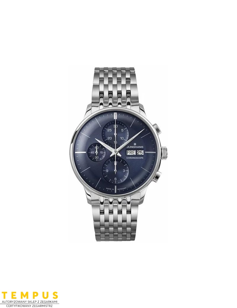 Junghans Meister Chronoscope Engl. Day 27/4528.47 Sapphire - Zegarki JUNGHANS Junghans Meister Chronoscope Engl. Day 27/4528.47 Sapphire - Zegarki JUNGHANS