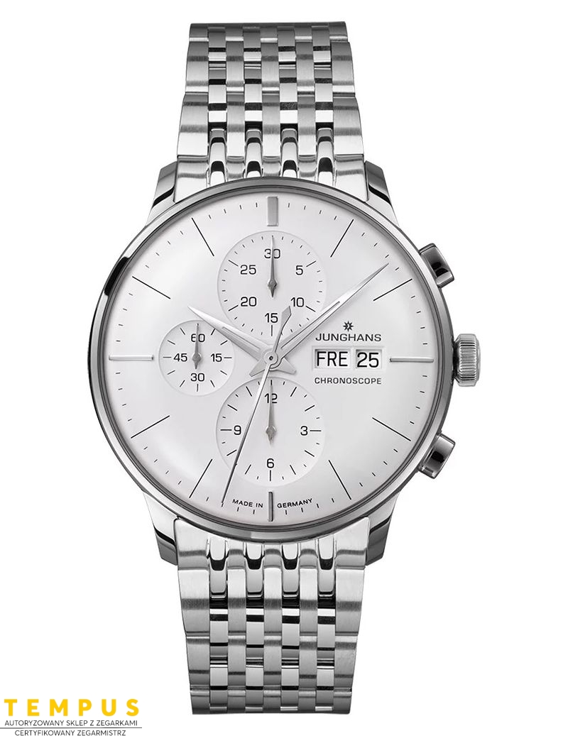 Junghans Meister Chronoscope Engl. Day 27/4121.47 Sapphire - Zegarki JUNGHANS Junghans Meister Chronoscope Engl. Day 27/4121.47 Sapphire - Zegarki JUNGHANS