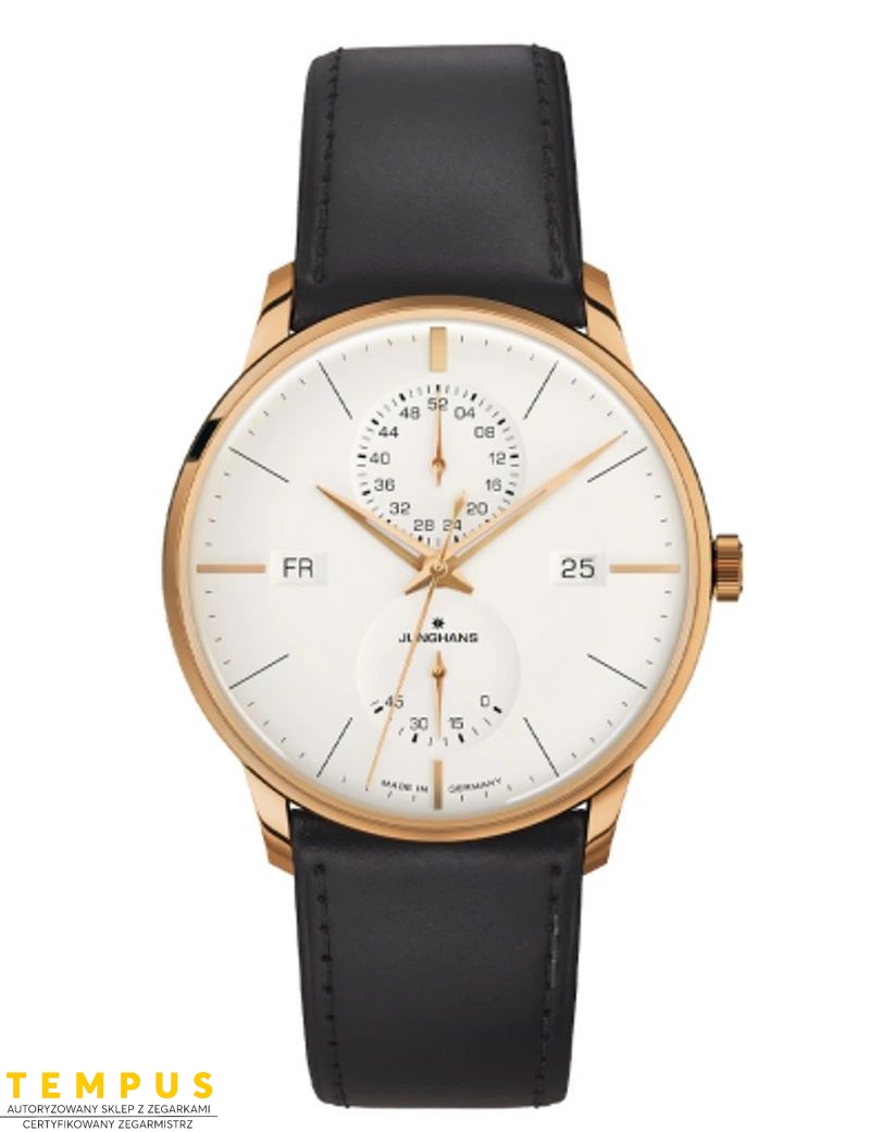 Junghans Meister Agenda Engl. Day 27/7066.03 - Zegarki JUNGHANS
